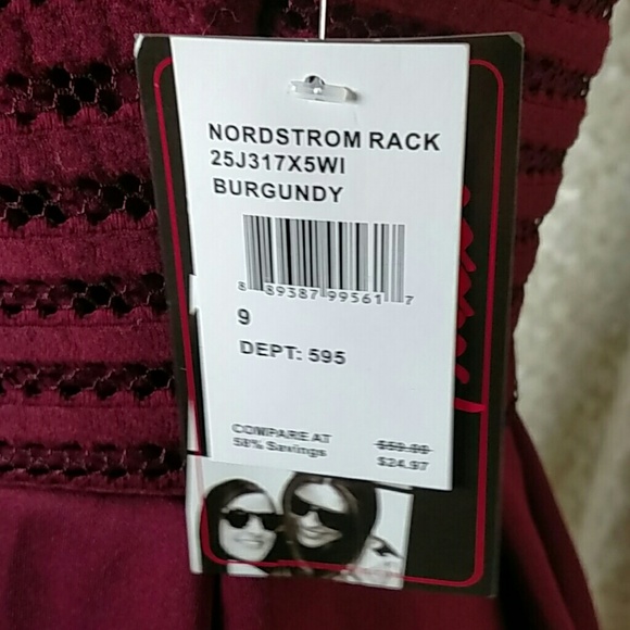 Trixxi Burgundy dress - Picture 4 of 4